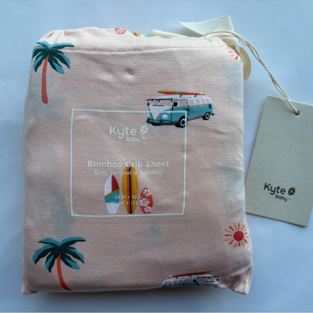 Kyte Baby Bamboo Crib Sheet - Surf Print